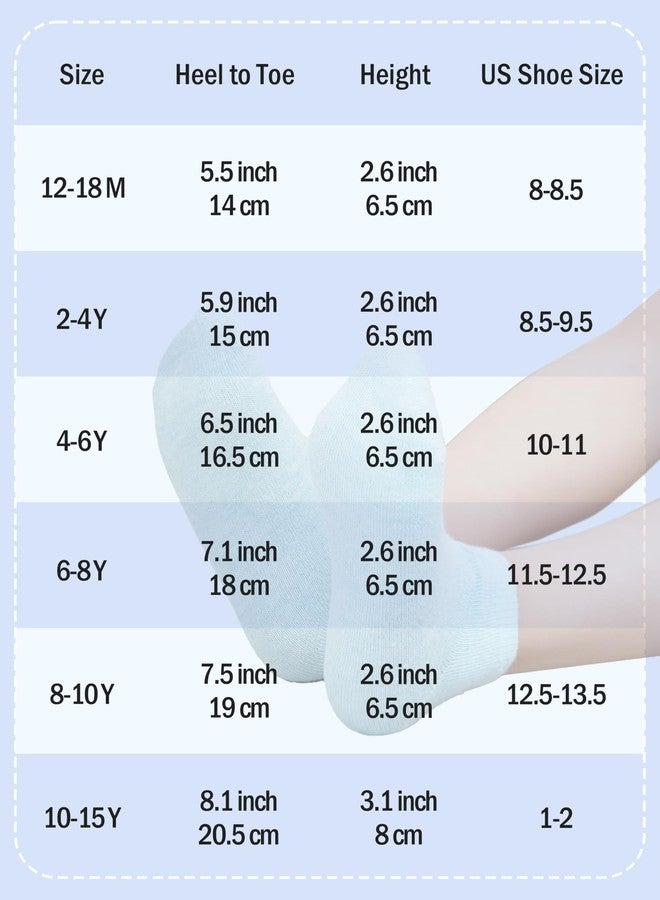 جوارب رياضية قصيرة مبطنة للأطفال من كورابي، عبوة من 15 زوجًا، مناسبة للأولاد والبنات - Image 2